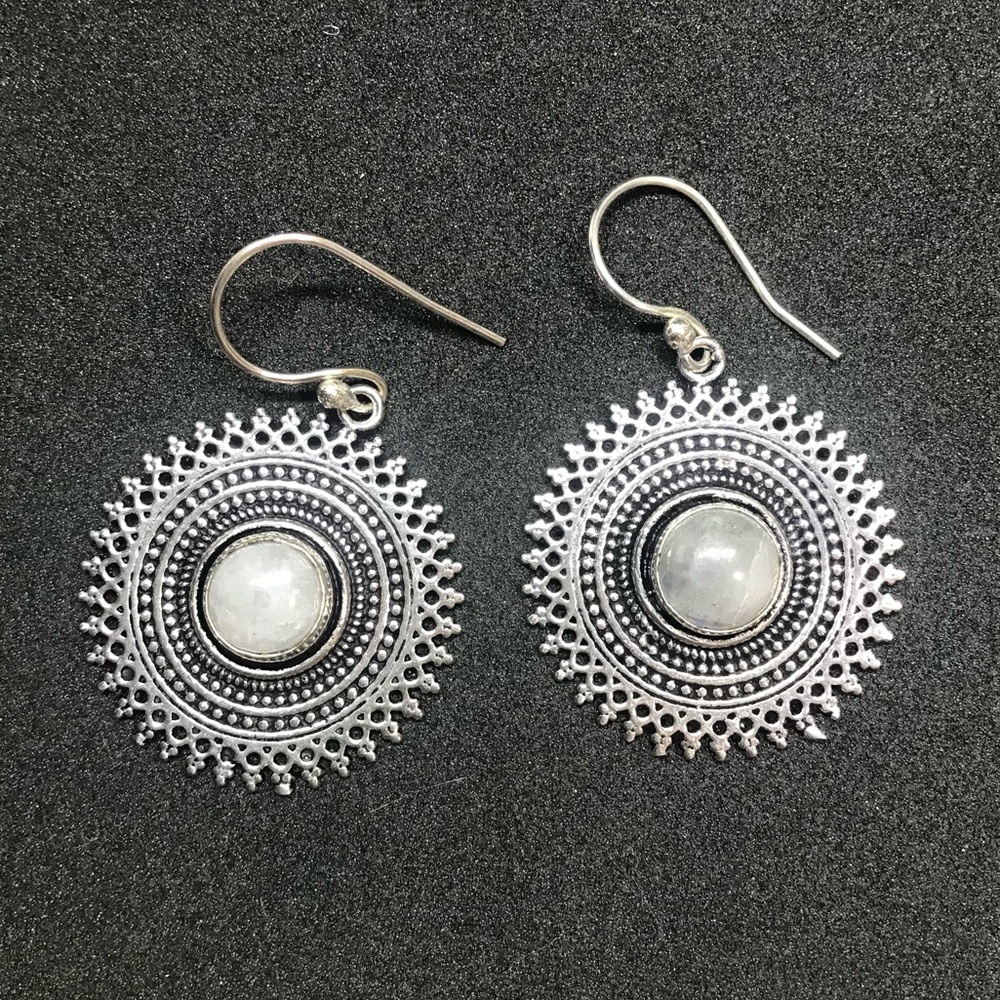 Bohemian Silver Earrings